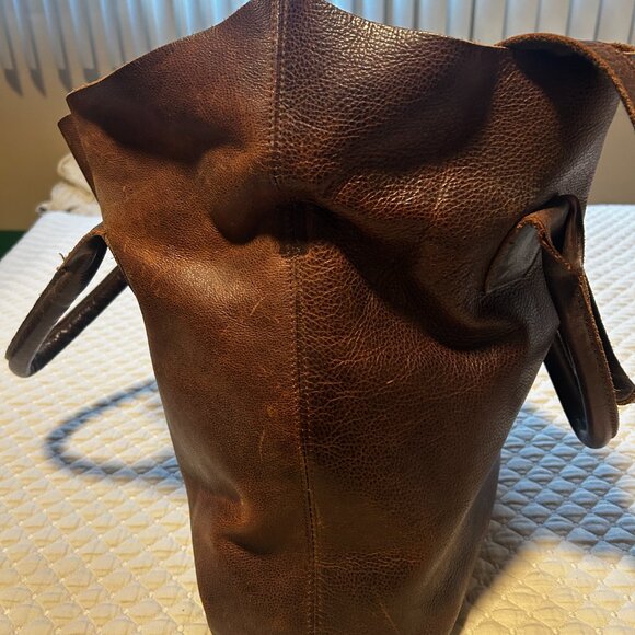 Leather Brown Hobo Bag - Picture 2 of 5